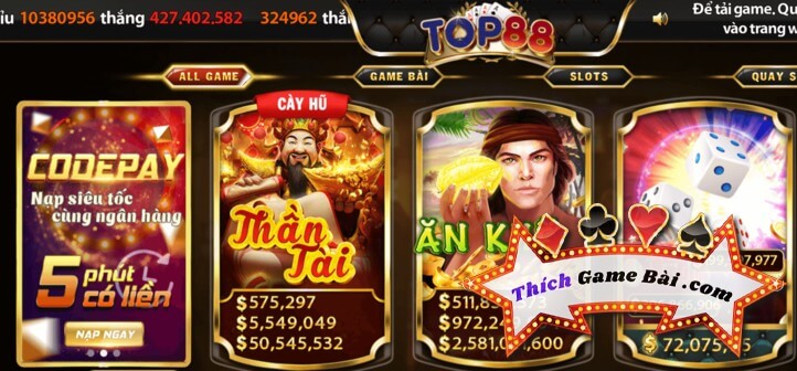 Top88 Vn đang là cổng game bài Hot nhất hiện nay. Link tải game Top88 apk ở đâu? game Top88 play có khuyến mại gì khủng? Cùng kênh Thích Game Bài làm rõ!