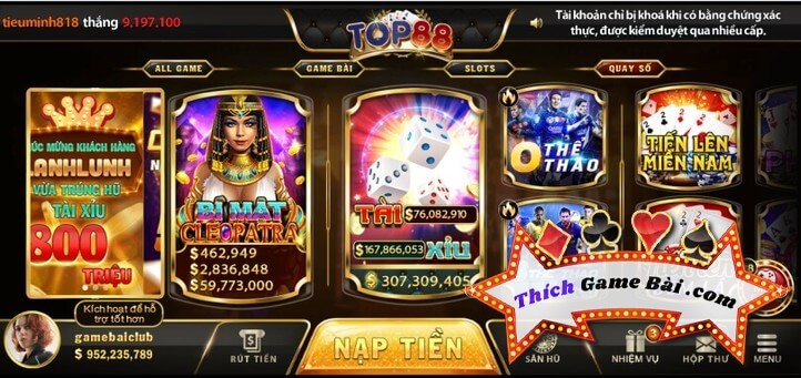 Top88 Vn đang là cổng game bài Hot nhất hiện nay. Link tải game Top88 apk ở đâu? game Top88 play có khuyến mại gì khủng? Cùng kênh Thích Game Bài làm rõ!