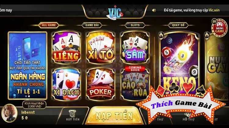 Vic Win Club đang là cổng game bài nổi rần rần trên mạng hiện nay. Vậy game Vic Win Vip có những trò gì? Link tải Vicwin ở đâu? Hãy cùng Thích Game Bài làm rõ!