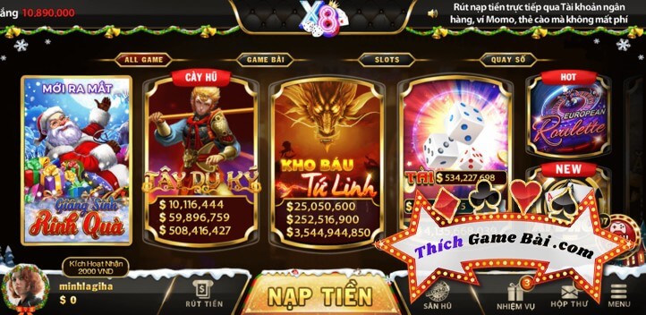 X8 club - game nổ hũ đổi thưởng đang rất thịnh hành trong giới Casino. Vậy game x8 club đăng nhập thế nào? tải x8 club ở đâu? Cùng kênh Thích Game Bài làm rõ!