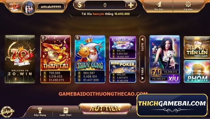 Zowin web là cổng game đánh bài rất được yêu thích. Cùng Thích Game Bài review game Zowin phiên bản mới nhất có gì hay? Và cách tải Zowin Apk như thế nào!