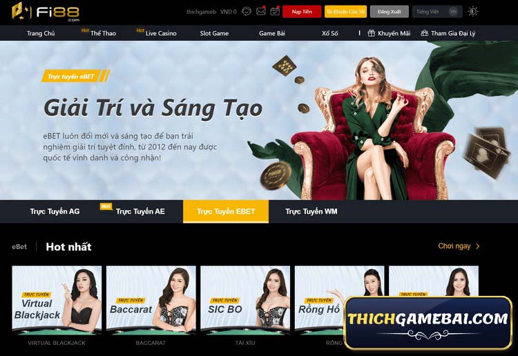 Đánh bài online fi88 đang được khá nhiều anh em ưa chuộng. Vậy fi8899 có gì? quay hũ đổi thưởng fi88 liệu có kiếm được tiền? Cùng Thích Game Bài làm rõ!