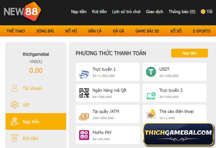 New88 là nhà cái thể thao rất nổi tiếng. Cùng Thích Game Bài đánh giá New 88 club và tìm link tải mới nhất, không bị chặn của New888 - New881 - New8811. 