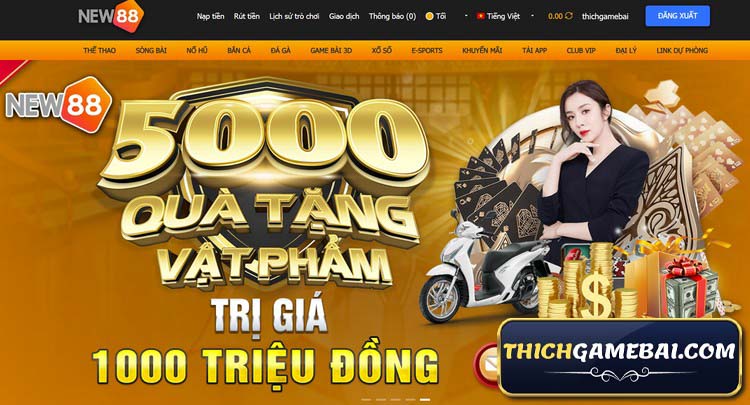 New88 là nhà cái thể thao rất nổi tiếng. Cùng Thích Game Bài đánh giá New 88 club và tìm link tải mới nhất, không bị chặn của New888 - New881 - New8811. 