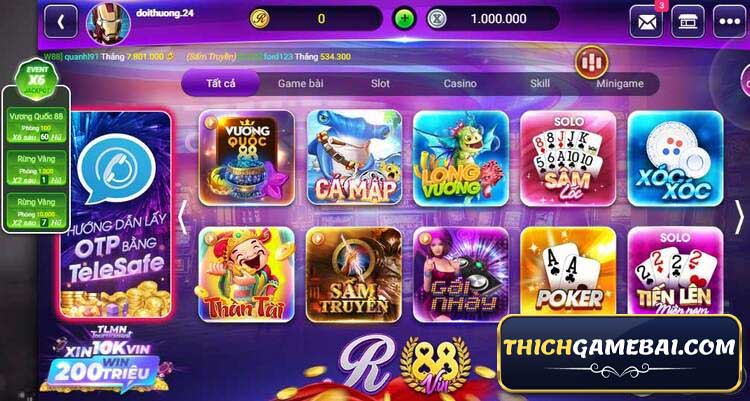 Cổng game trực tuyến R88 hiện đã có giao diện mới. Vậy r88vin có bổ sung gì? r88 vin shop có game gì hay? cách tải game r88 ở đâu uy tín? Hãy cùng phân tích!