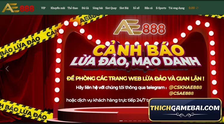 Nhà cái AE888 Com - AE888 Vin từ lâu đã là đỉnh cao tại Việt Nam. Cùng Thích Game Bài đánh giá ae8888, tìm hiểu cách AE888 đăng ký và AE888 đăng nhập ra sao !