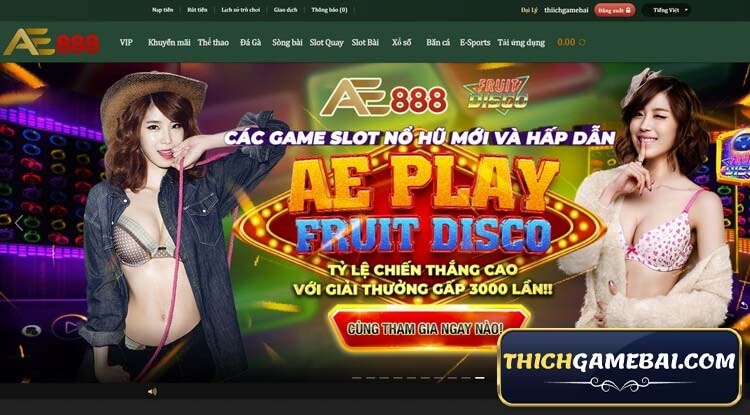 Nhà cái AE888 Com - AE888 Vin từ lâu đã là đỉnh cao tại Việt Nam. Cùng Thích Game Bài đánh giá ae8888, tìm hiểu cách AE888 đăng ký và AE888 đăng nhập ra sao !