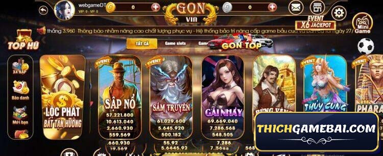 Gon Vin là cổng game bài đầy màu sắc với đồ họa rất đẹp. Tuy nhiên tính năng nạp rút GonVin còn mang nhiều lăn tăn cho game thủ. Đó là gì? Hãy cùng giải đáp!