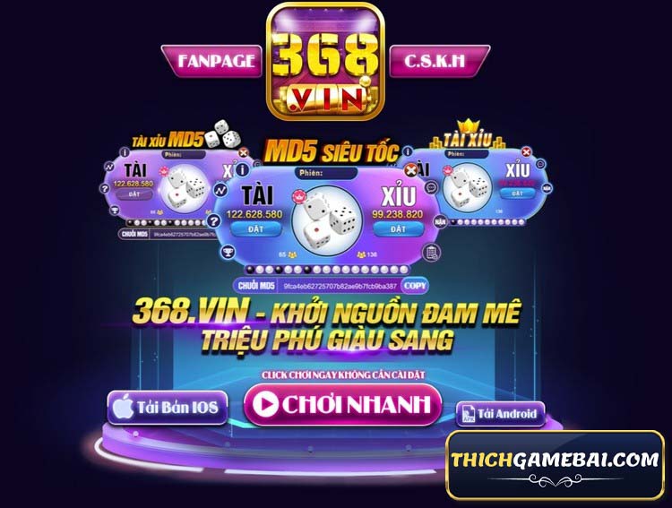 368vin là cổng game bài mới ra mắt và rất được đầu tư về chất lượng. Cùng kênh Thích Game Bài đánh giá chi tiết nhà cái này xem có gì hay nhé!