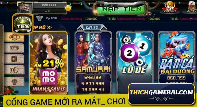 thich game bai reviews cong game T52 club 24
