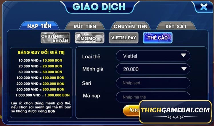thich game bai reviews nha cai Bon Club 30