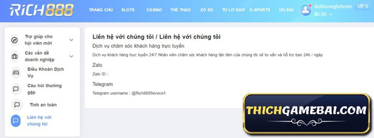 Nhà cái Rich888 Bet- Trải nghiệm cá cược tuyệt vời với đa dạng trò chơi, khuyến mãi hấp dẫn và giao dịch nhanh chóng. Rất uy tín và đáng tin cậy!